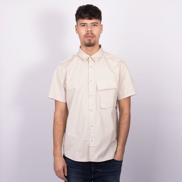 Belstaff Mens Beige Scale Short Sleeve Shirt main image