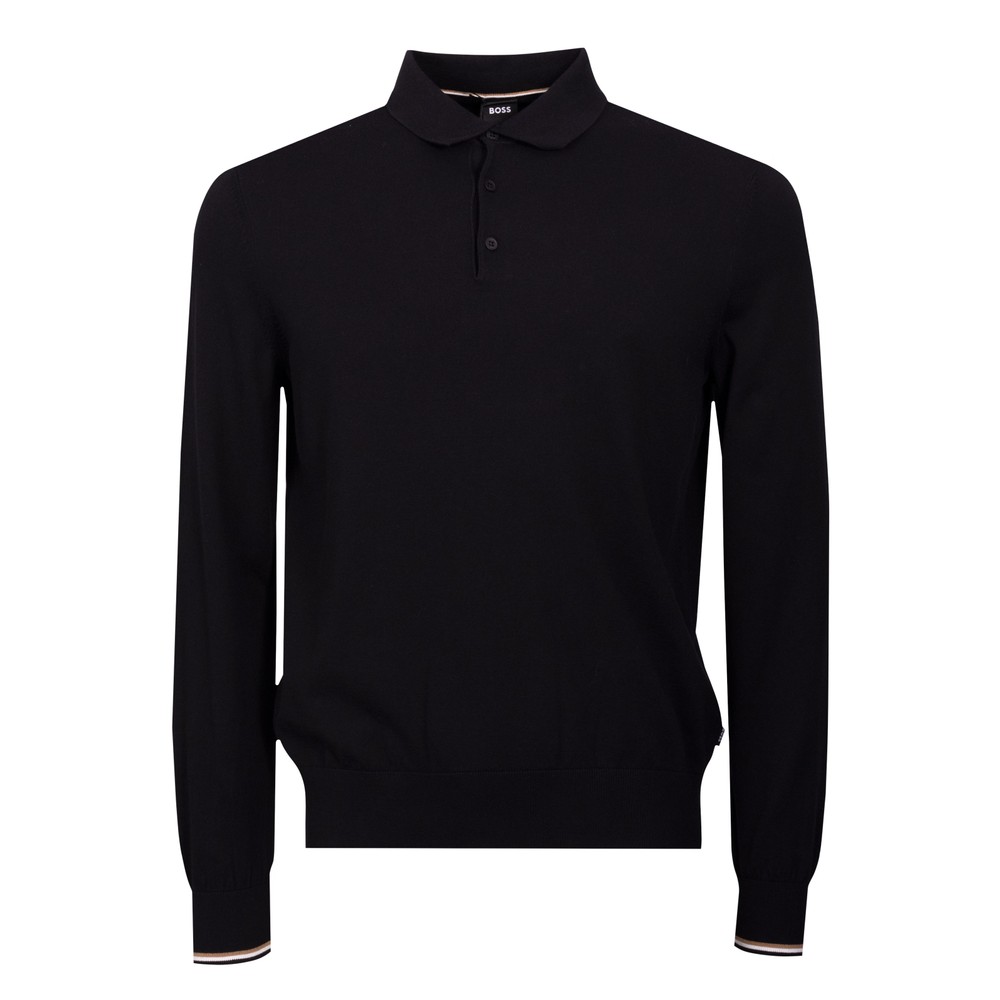 Formal Gemello Knitted Long Sleeve Polo
