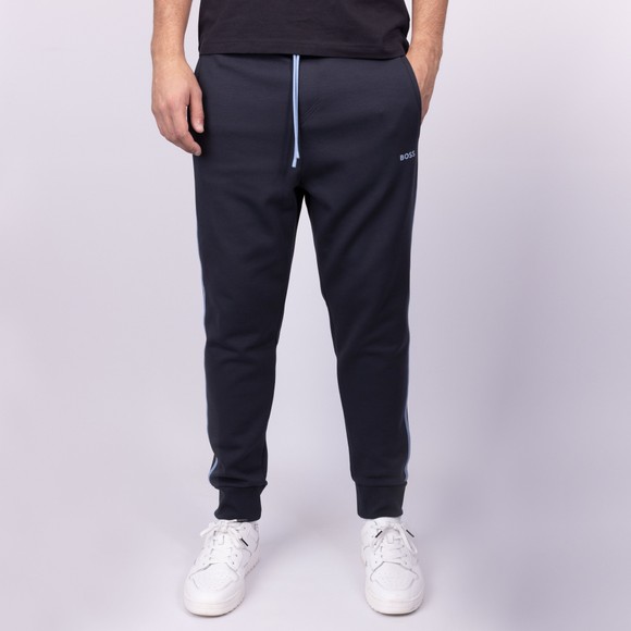 BOSS Mens Blue Athleisure Hadiko Tape Jogger main image