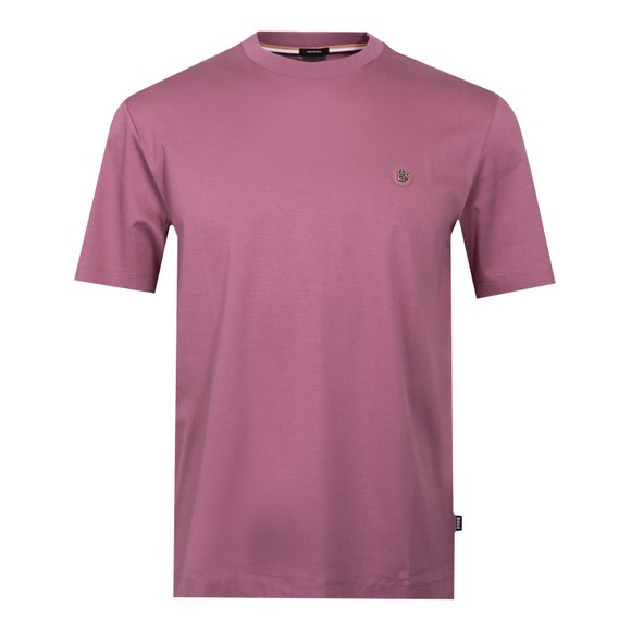 BOSS Mens Purple Formal C Taut Circle Logo T Shirt main image