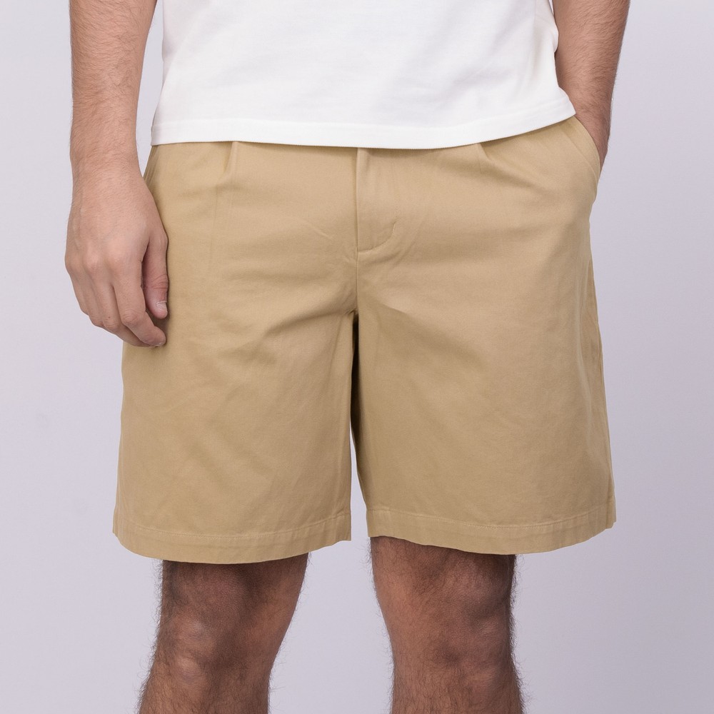 【WARM_STONE】【別注】FRED PERRY / Pleated Shorts Pleated Short - Warm Stone | Men's Shorts | Designer Shorts & Swim