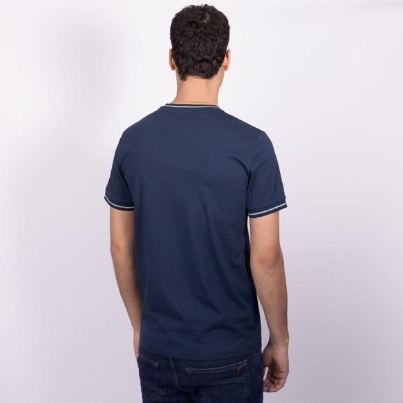 Fred Perry Mens Blue Twin Tipped T-Shirt main image