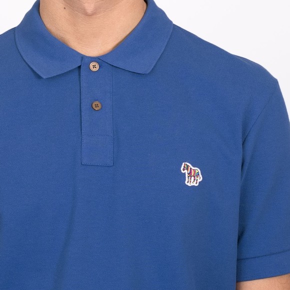 PS Paul Smith Mens Blue Zebra Polo Shirt main image