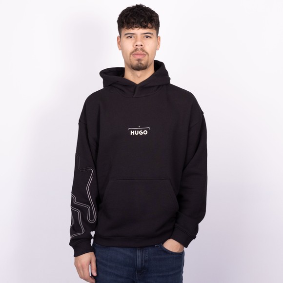 HUGO Mens Black Doad Hoody main image