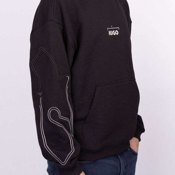 HUGO Mens Black Doad Hoody main image