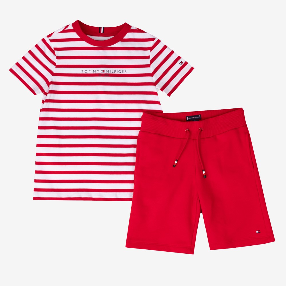 Essential Stripe T Shirt & Short Set