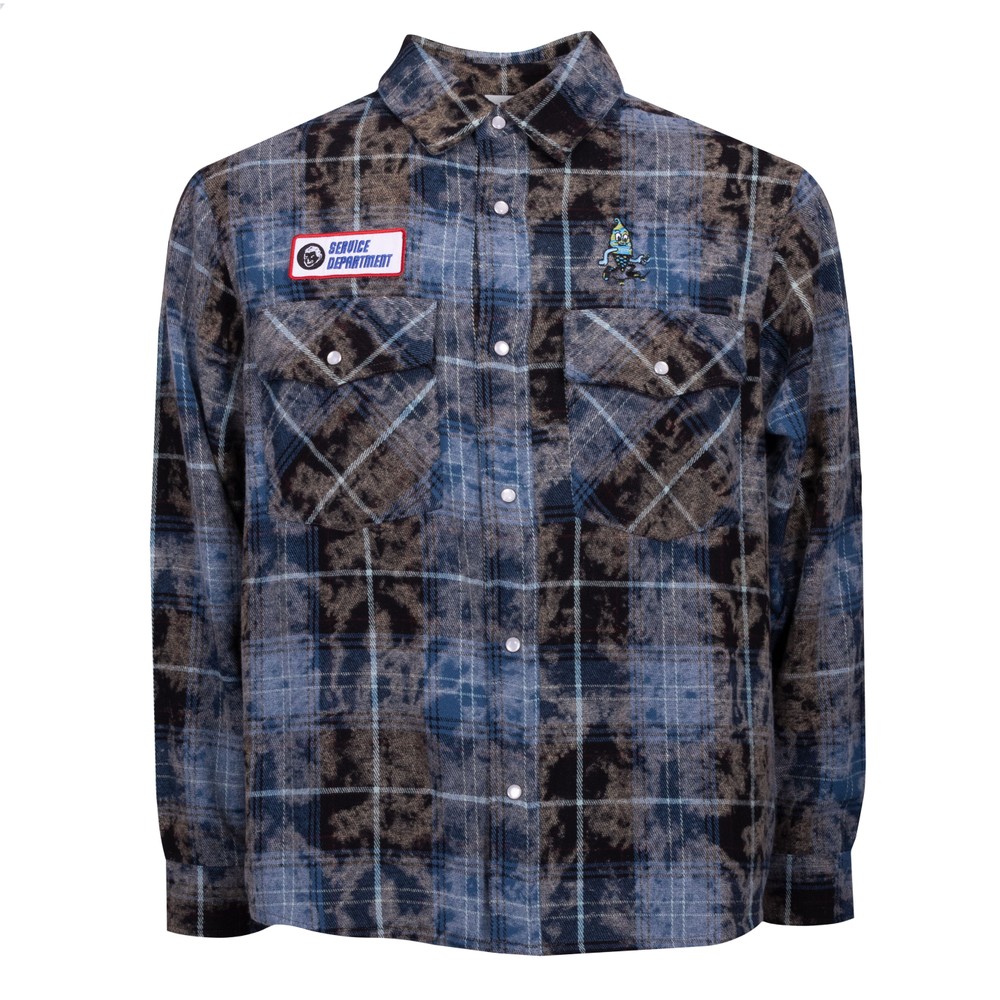 Acid Wash Check Shirt