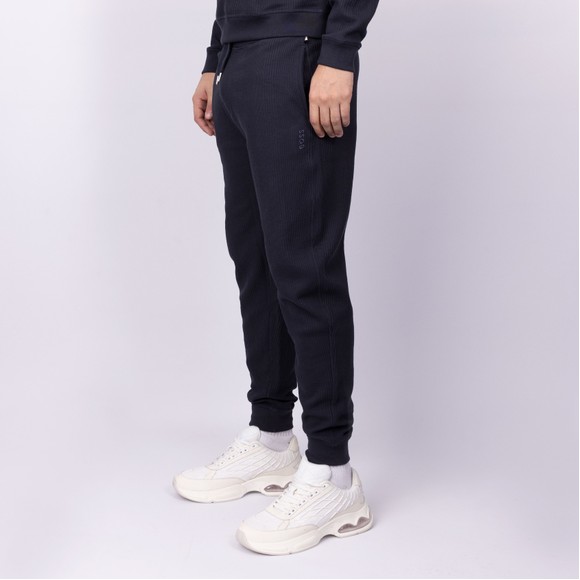 BOSS Bodywear Mens Blue Structure Pants main image