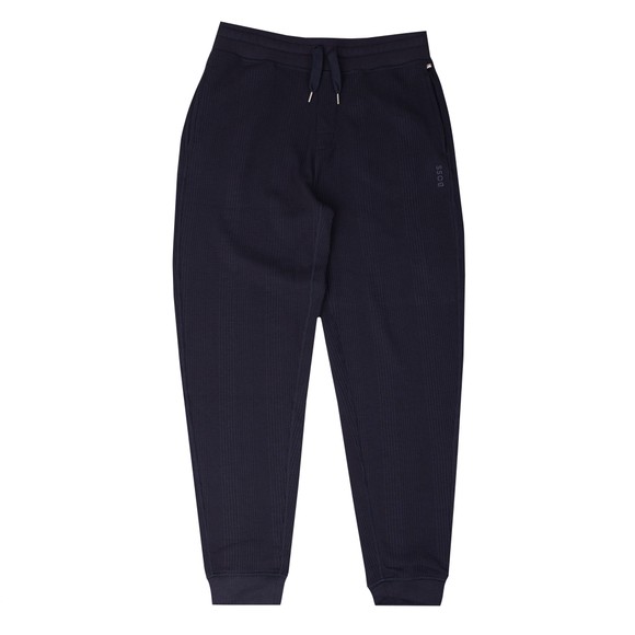 BOSS Bodywear Mens Blue Structure Pants main image