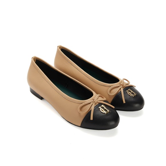 Holland Cooper Womens Beige Ballet Shoe main image