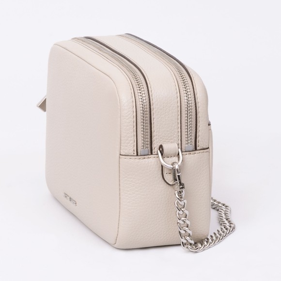 Michael Kors Womens Beige Bryant Mid Double Zip Chain Camera Crossbody Bag main image
