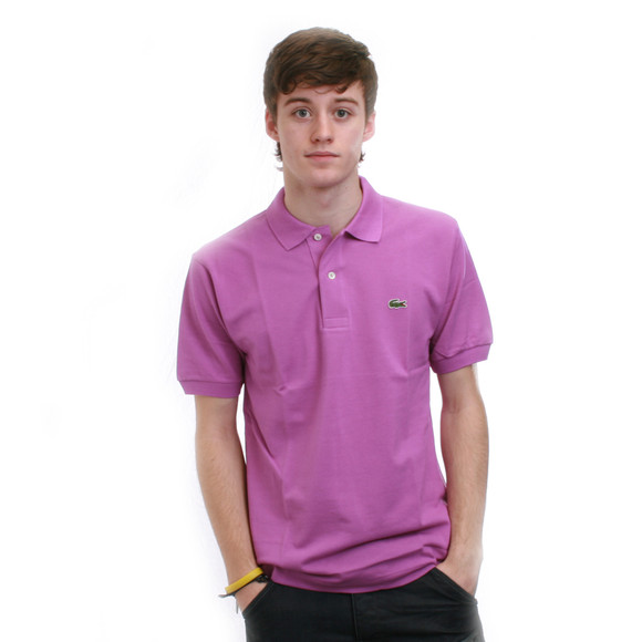 Lacoste Mens Purple Lacoste L1212 Petale Plain Polo Shirt #1