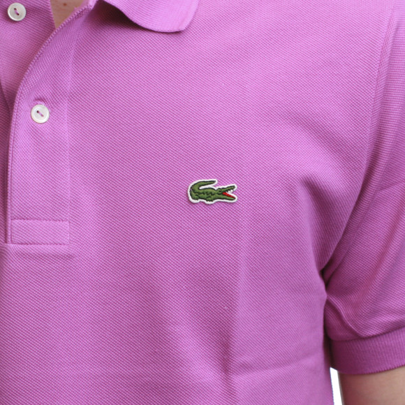 Lacoste Mens Purple Lacoste L1212 Petale Plain Polo Shirt #2