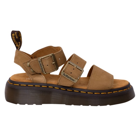 Dr. Martens Womens Brown Gryphon Quad Sandal #1