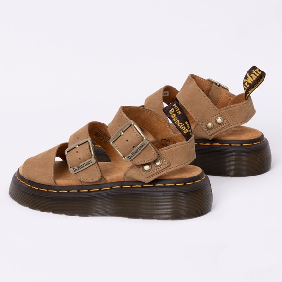 Dr. Martens Womens Brown Gryphon Quad Sandal #3