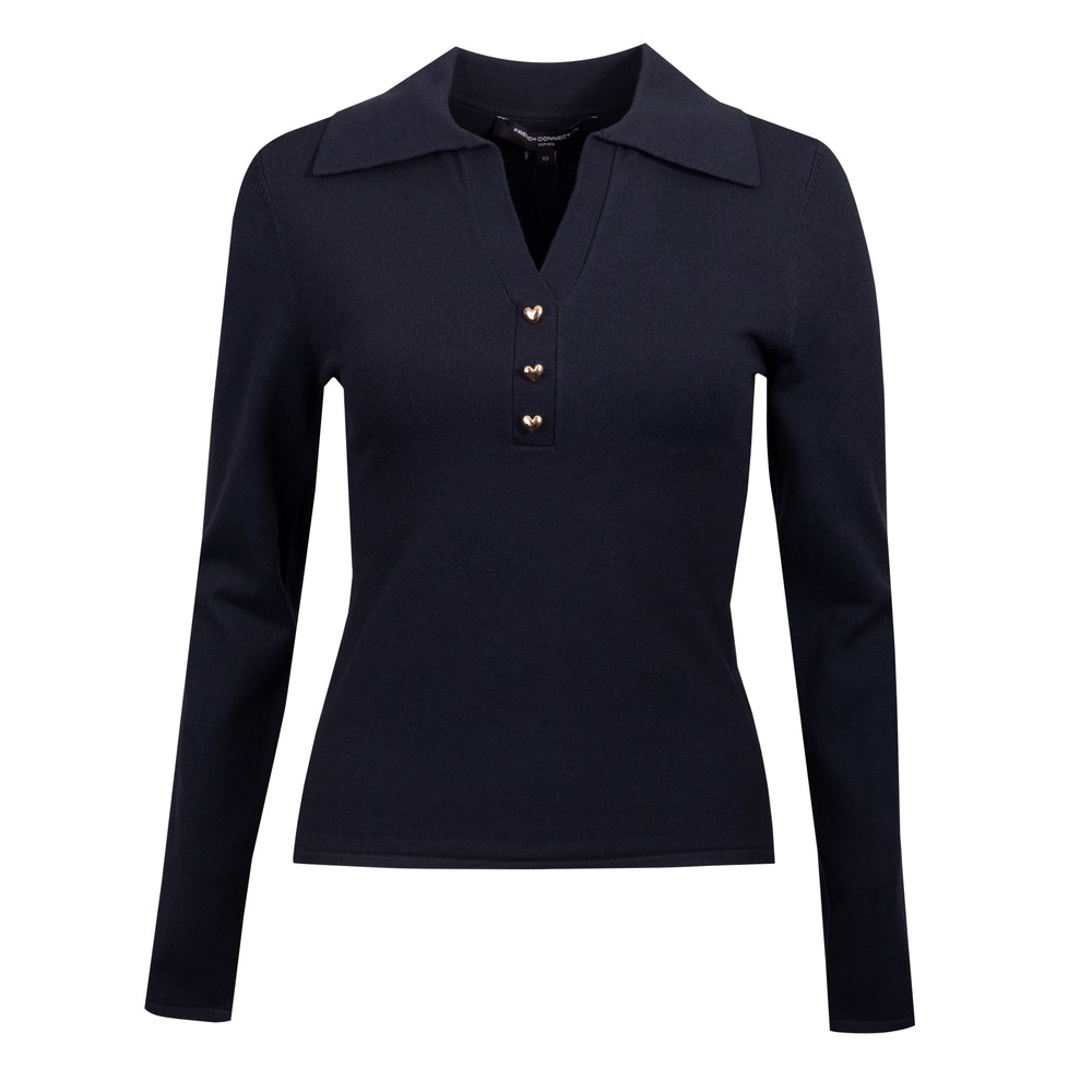 Larry V Neck Polo Top