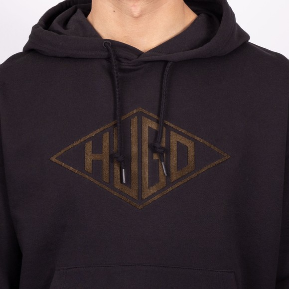 HUGO Mens Black Dacorolo Hoody main image