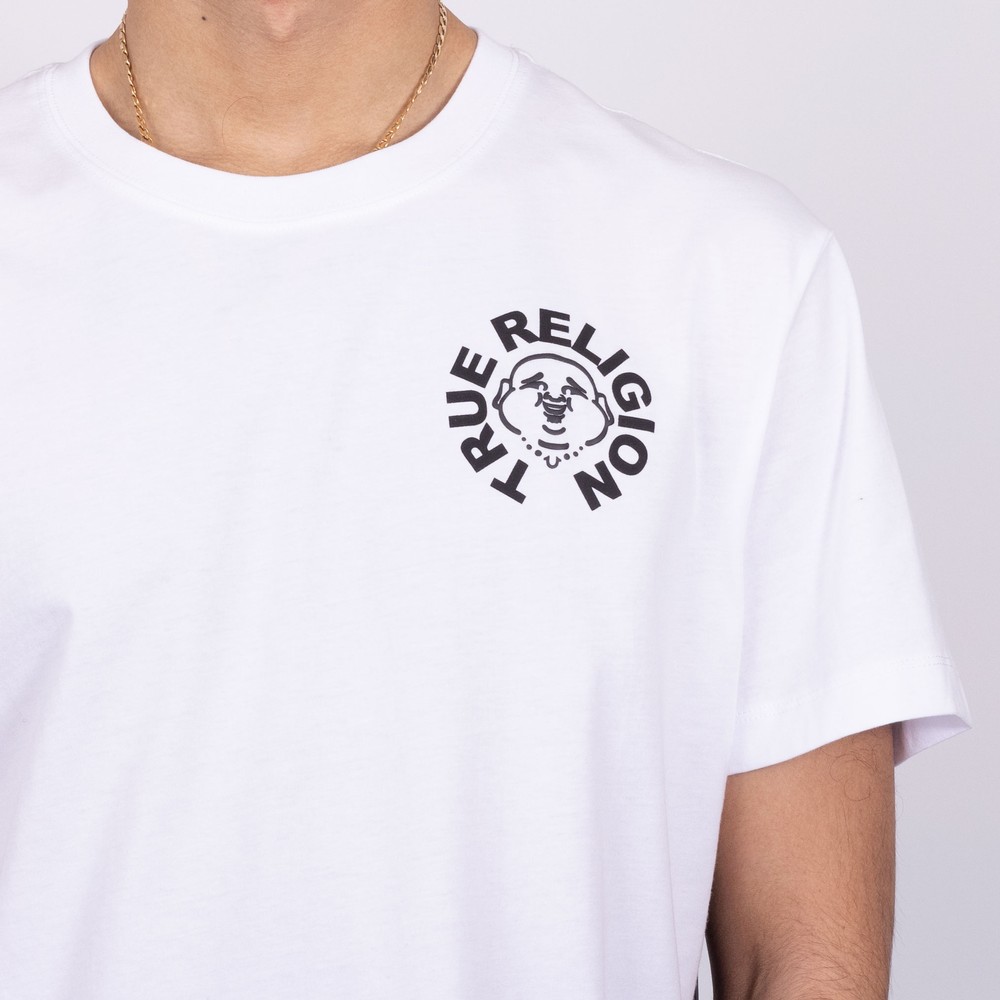 【TRUE RELIGION】ブッダ ロゴ PUFF PRINT Tシャツ True Religion Puff Print Buddha Face T Shirt | Oxygen Clothing