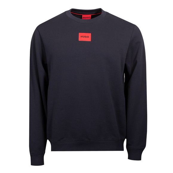 HUGO Mens Blue Diragol Crew Sweatshirt #1