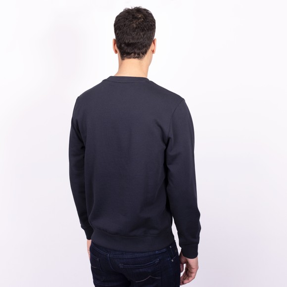 HUGO Mens Blue Diragol Crew Sweatshirt #4