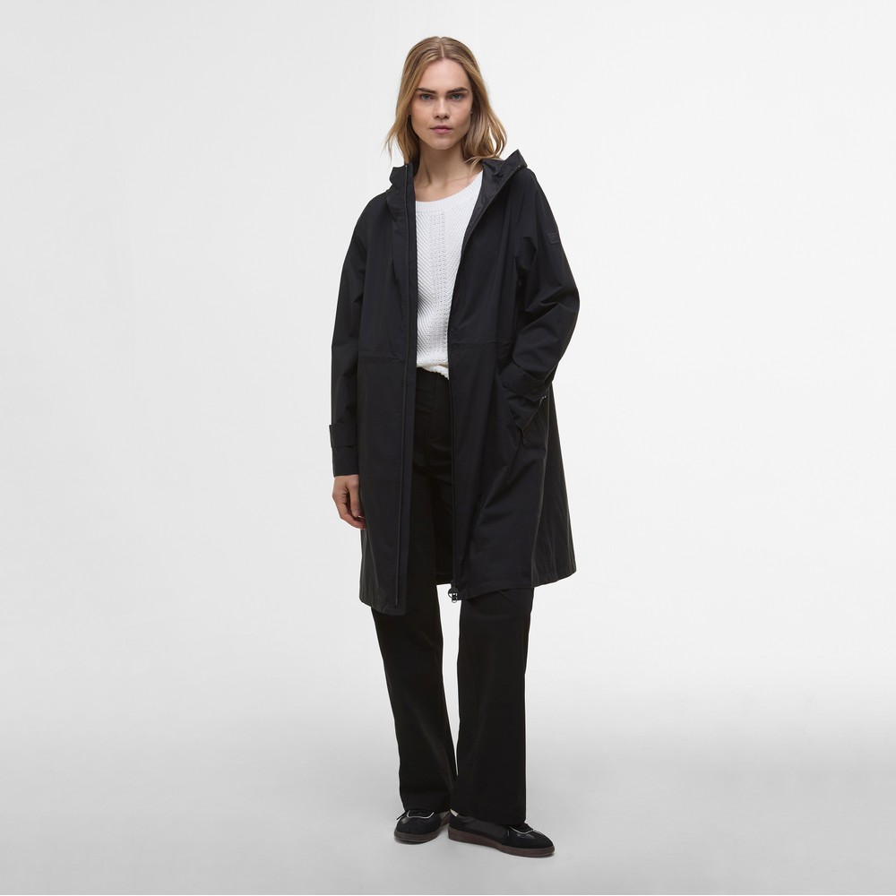 Barbour International Longline Kyra Waterproof Jacket Oxygen