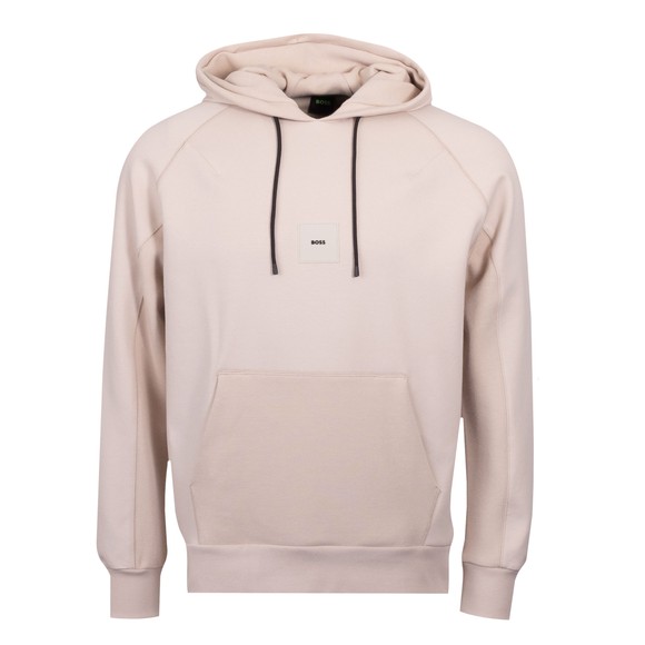 BOSS Mens Off-White Athleisure Soody Rib Hoody main image
