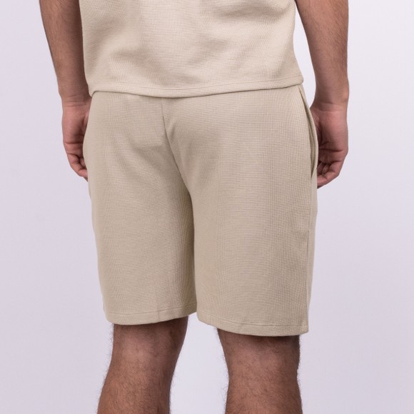 BOSS Bodywear Mens Off-White Waffle Shorts #4