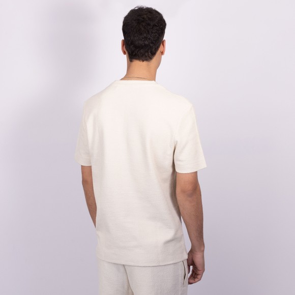 BOSS Mens Beige Formal C Taut 11 Textured T Shirt main image