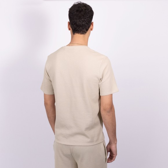BOSS Bodywear Mens Off-White Waffle T-Shirt main image