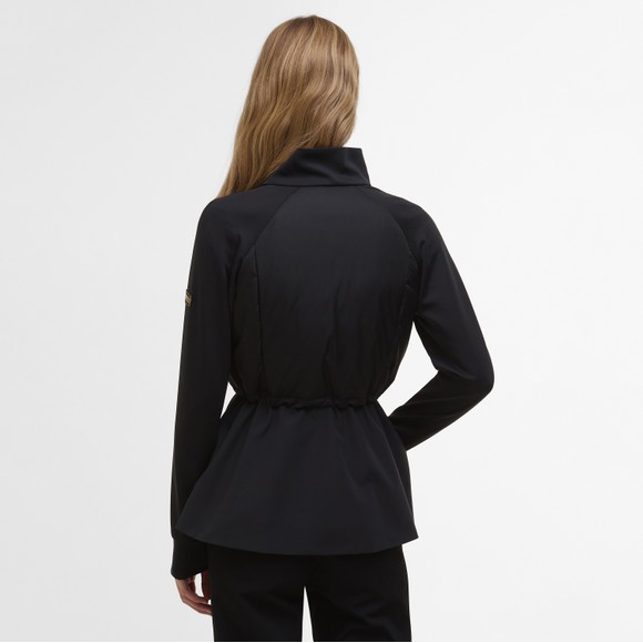 Barbour International Womens Black Caprice Quilted Sweat Jacket main image