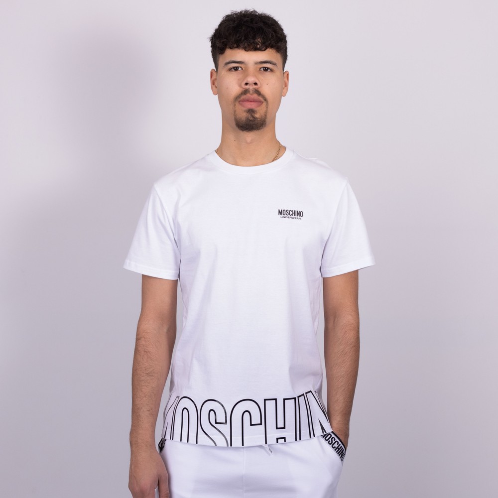 Moschino Big Print T Shirt Oxygen Clothing