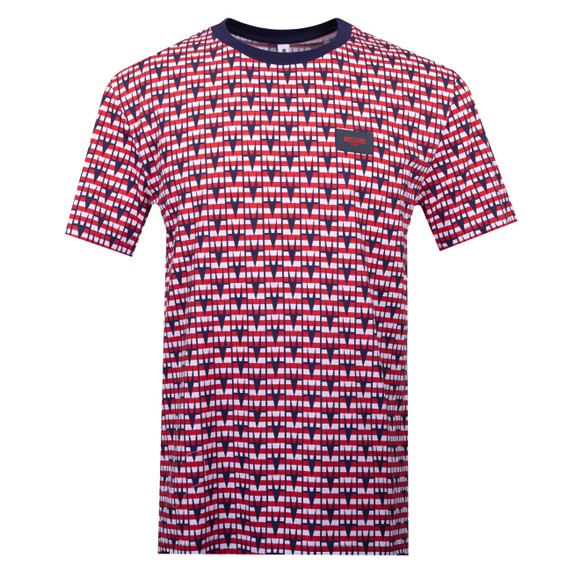 Moschino Mens Blue Allover M Print Swim T Shirt main image