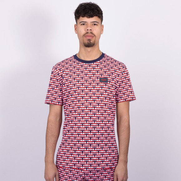Moschino Mens Blue Allover M Print Swim T Shirt main image