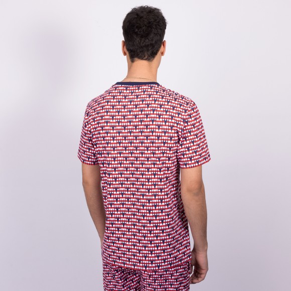 Moschino Mens Blue Allover M Print Swim T Shirt main image
