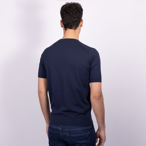 John Smedley Mens Blue Kempton T Shirt main image