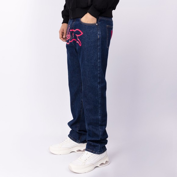 BBC Icecream Mens Blue Running Dog Jean main image