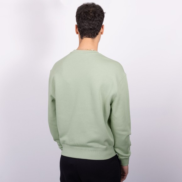 Maison Kitsune Mens Green Handwriting Comfort Sweatshirt main image