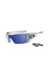 Oakley Mens Grey Oakley Batwolf Polished Clear Sunglasses