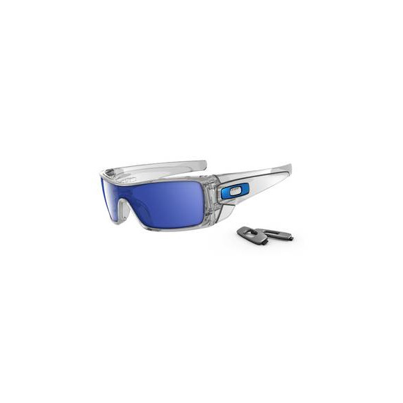 Oakley Mens Grey Oakley Batwolf Polished Clear Sunglasses main image