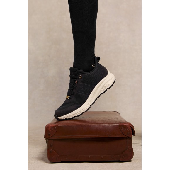 Holland Cooper Womens Black Burghley Waterproof Trainer main image