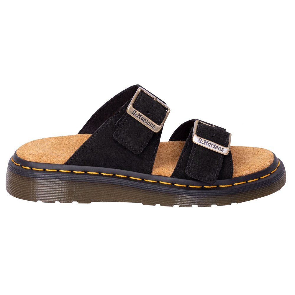Josef Buckle Suede Slides