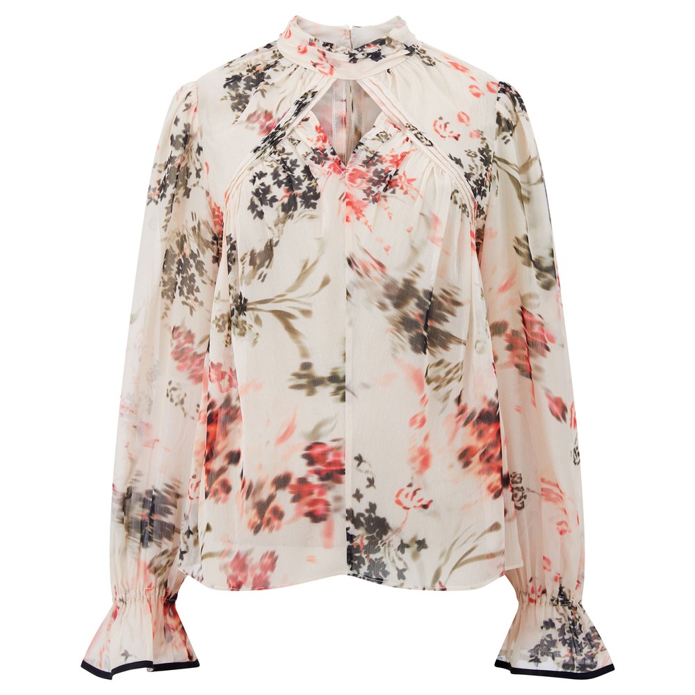 Hallie Crinkle Contrast Top