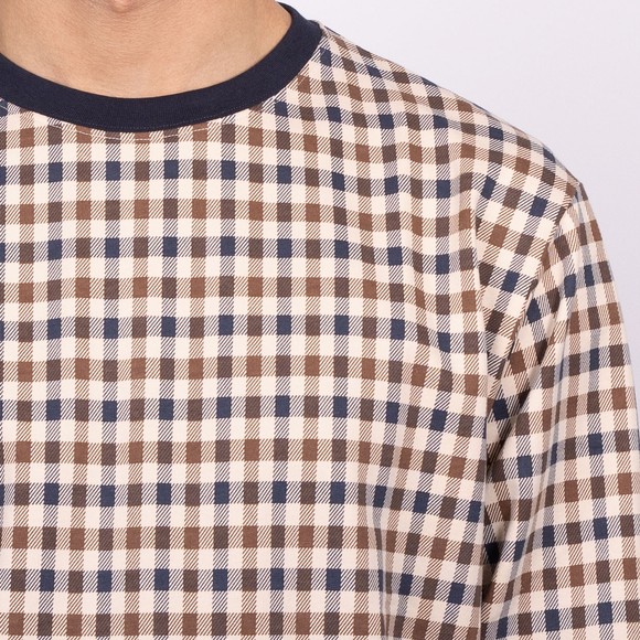 Aquascutum Mens Blue Iconic Sweatshirt main image