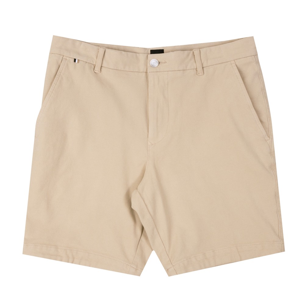 Formal H Slice Textured Chino Shorts