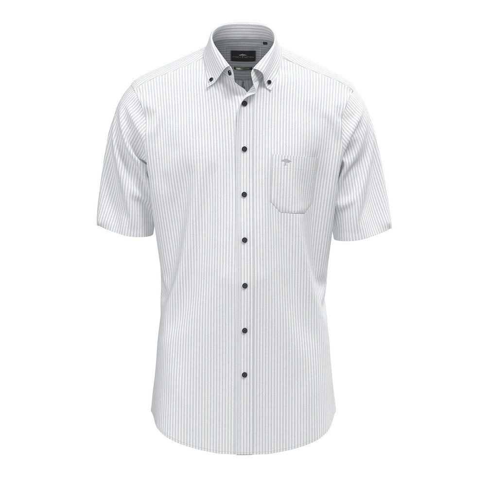 Seersucker Stripes Short Sleeve Shirt