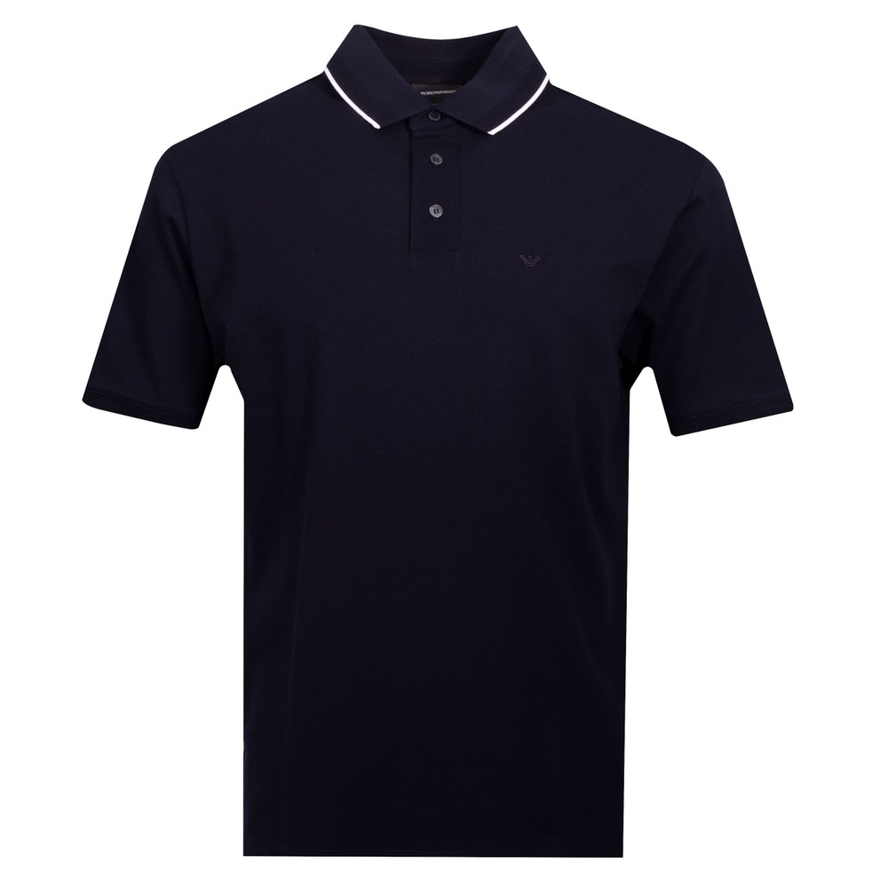 Textured Collar Polo Shirt