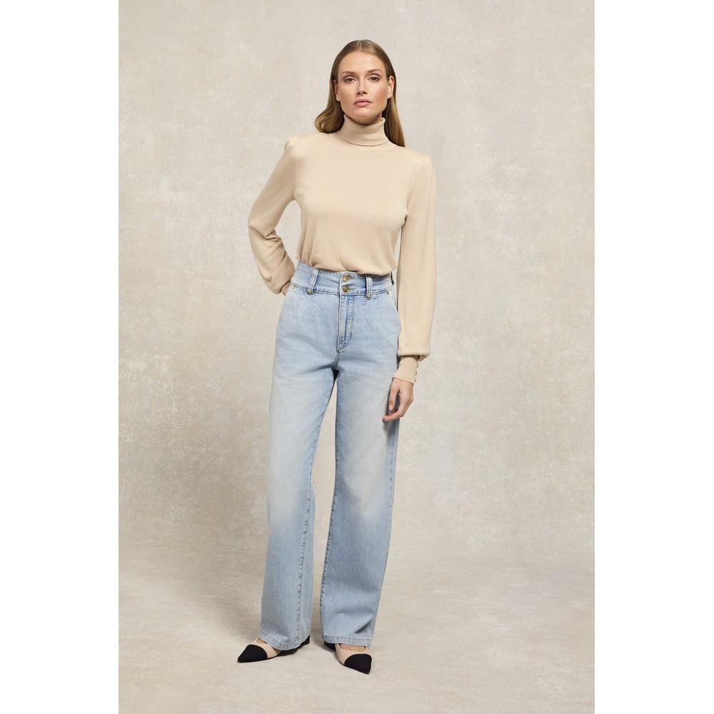 Tailored Wide Leg Jean