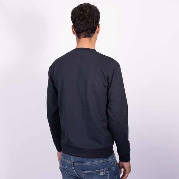 Aquascutum Mens Blue Iconic Check Pocket Crewneck Sweat main image