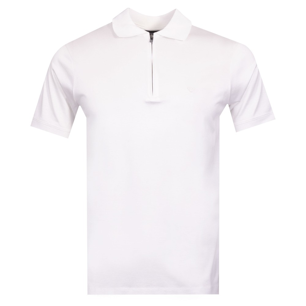 Zip Jersey Polo Shirt
