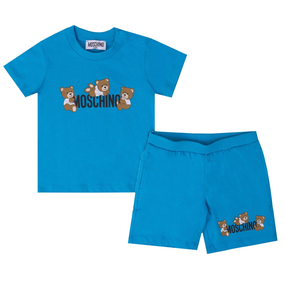 Bear Logo T Shirt & Short Set